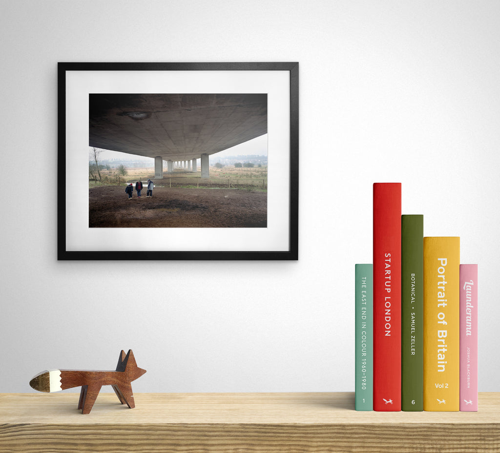 Polly Braden Print 'Kids kicking dust under the M25' - limited edition of 25